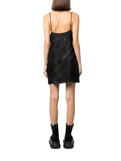 Vetements Dress Monogram Black