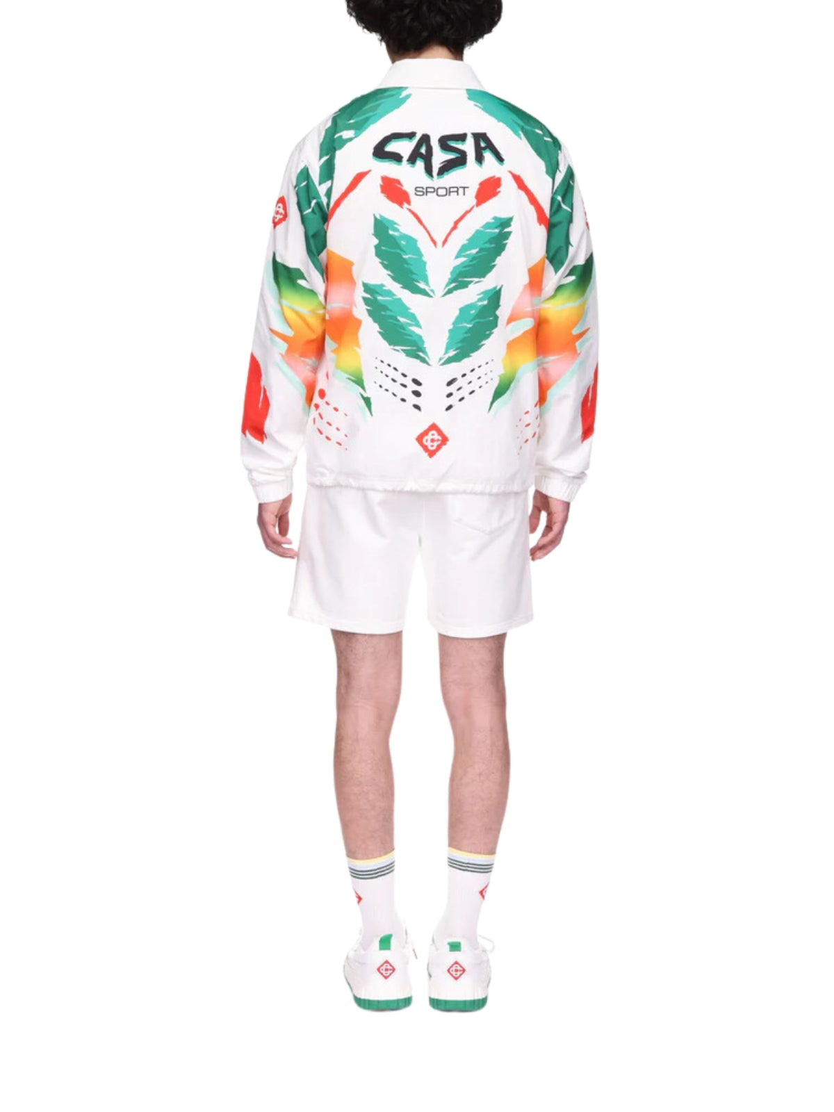 Casablanca Shirt Cuban Collar Casa Moto White