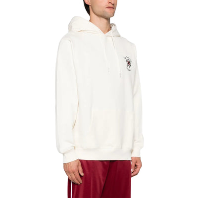 Drole De Monsieur Hoodie Fleurs Slogan Cream