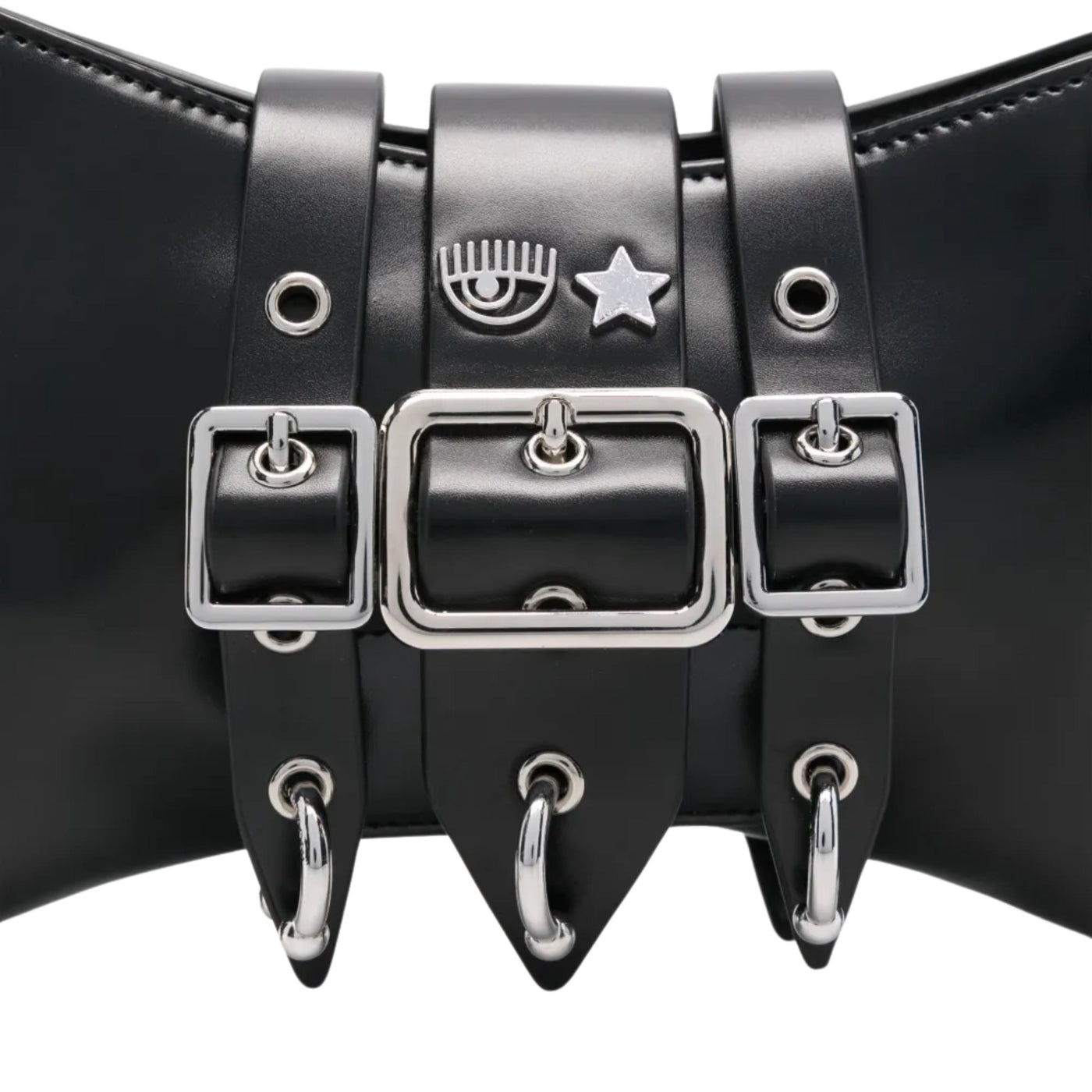 Chiara Ferragni Bag Helix Three Buckle Black