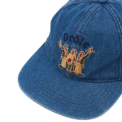 Drole De Monsieur Cap Denim Graphic Logo
