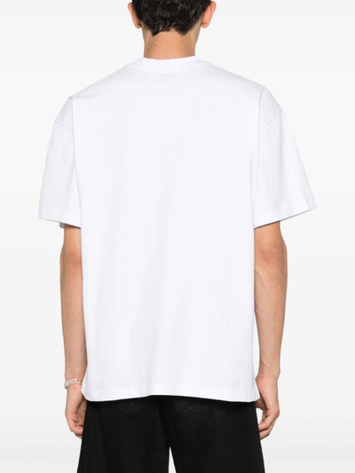 Msgm T-Shirt Block Logo White