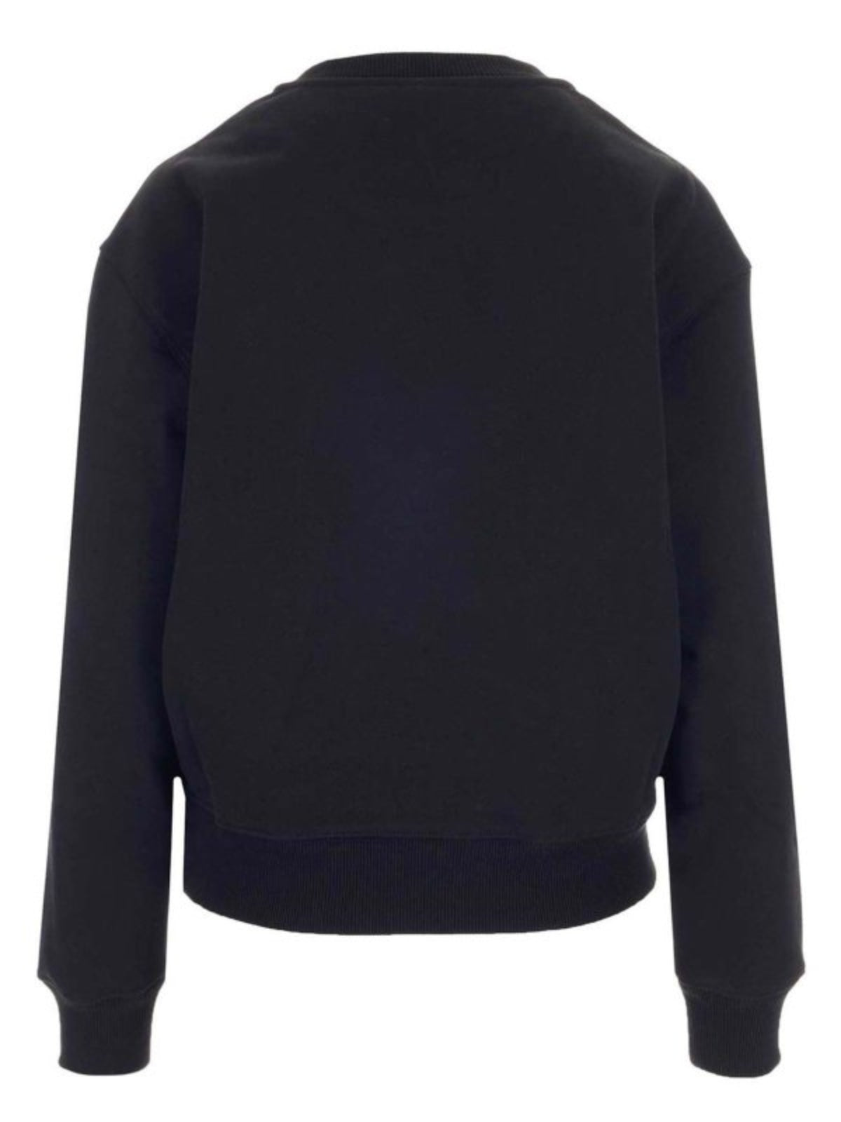 Msgm Sweater Logo White-Black