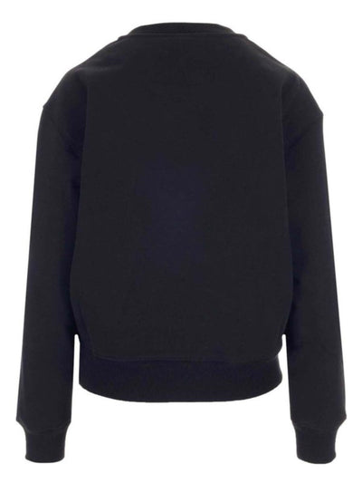 Msgm Sweater Logo White-Black