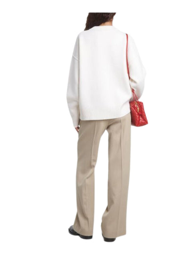 Ami Sweater De Coeur Logo White