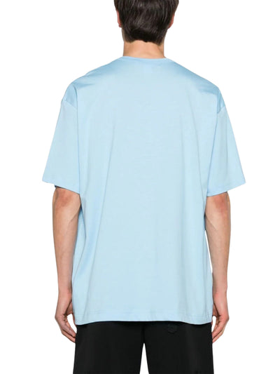 Comme Des Garcons T-Shirt Oversized Logo Powder Blue