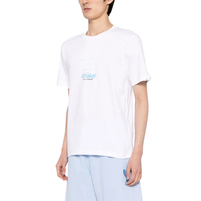 Aape T-Shirt Moonface Logo White