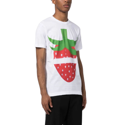 Comm Des Cargons T-Shirt Strawberry White