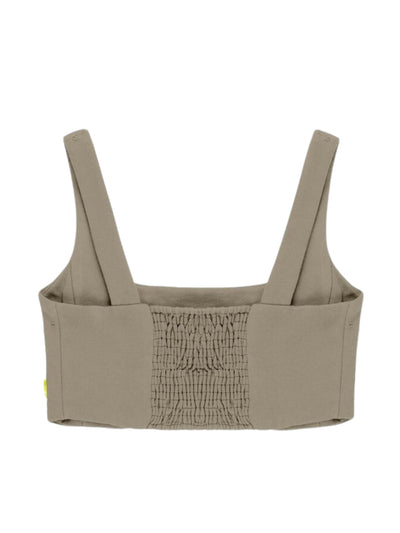 Barrow Top Crop Mid Logo Tan