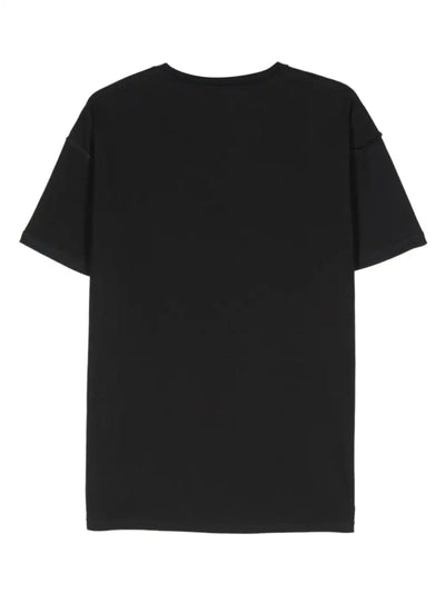 Purple T-Shirt Textured Inside Out Black