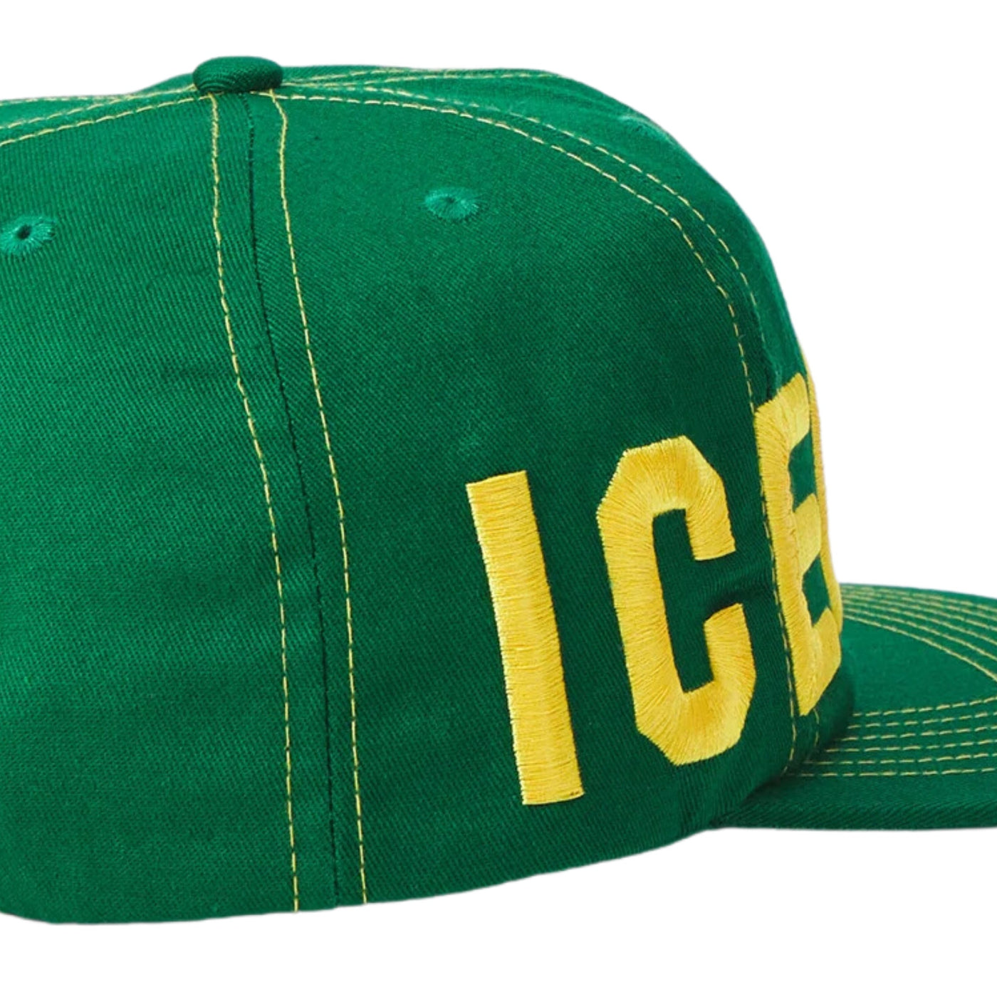 Ice-Cream Cap Flat Brim Logo Green
