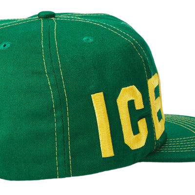 Ice-Cream Cap Flat Brim Logo Green
