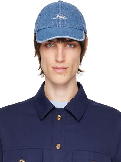 Drole De Monsieur Cap Logo Denim Blue