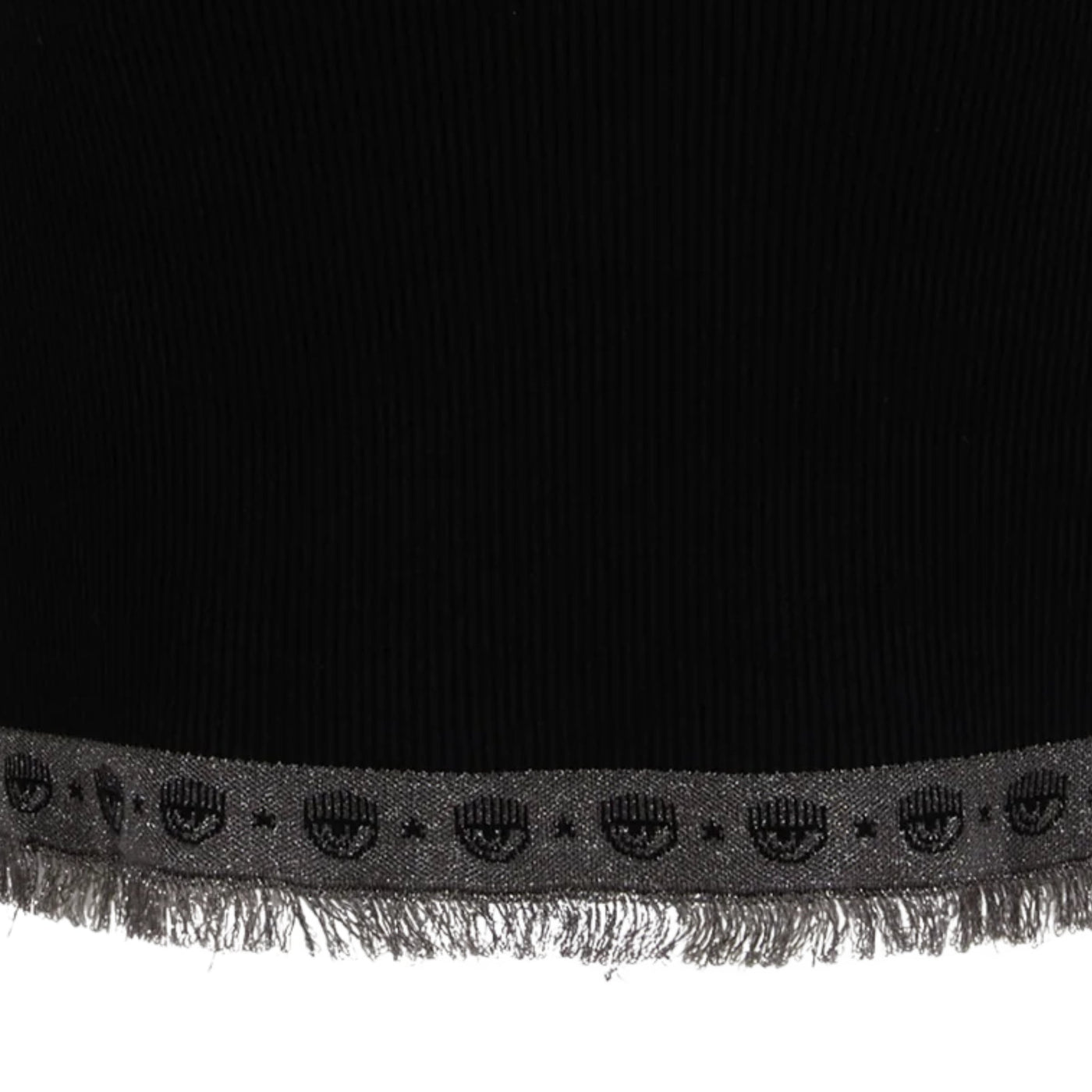 Chiara Ferragni Skirt Logo Mania Knit Black