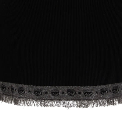 Chiara Ferragni Skirt Logo Mania Knit Black