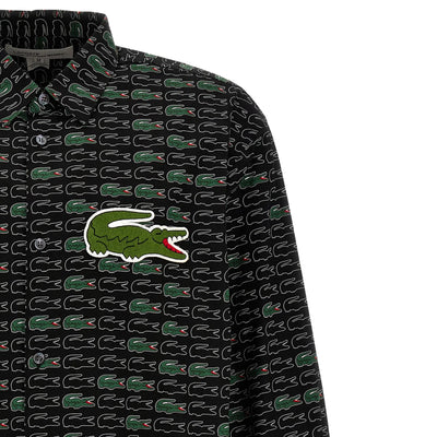 Comme Des Garcons Shirt Woven X Lacoste Black