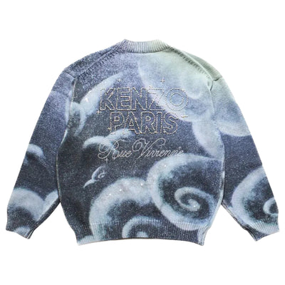 Kenzo Sweater Tigers On Clouds Blue