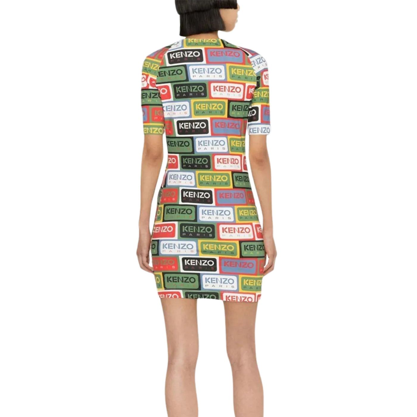 Kenzo Dress Allover Logo Multi Colour
