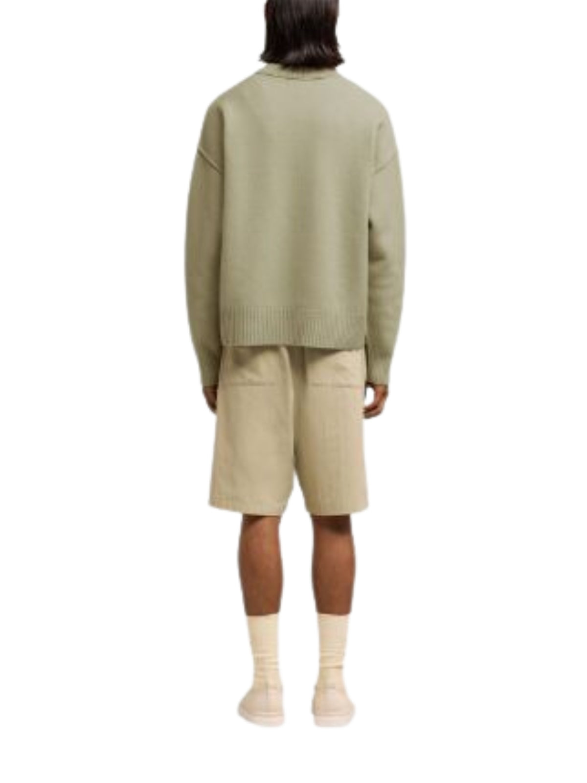 Ami Sweater Logo Heather Sage