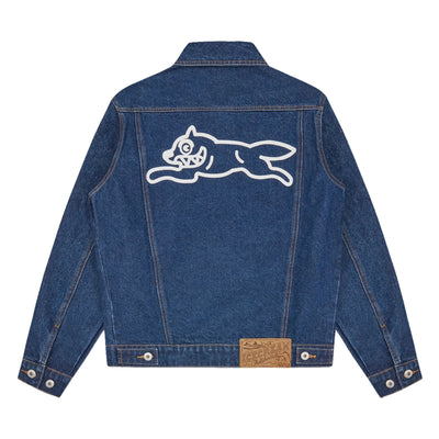 Ice-Cream Jacket Lazer Drip Trucker Mid Wash Blue