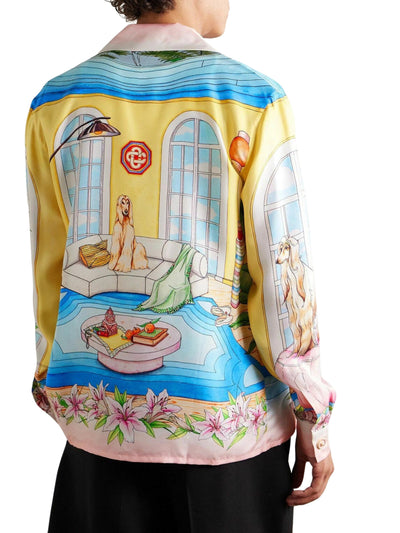 Casablanca Shirt Cuban Collar Appartement Dans Les Airs Multi