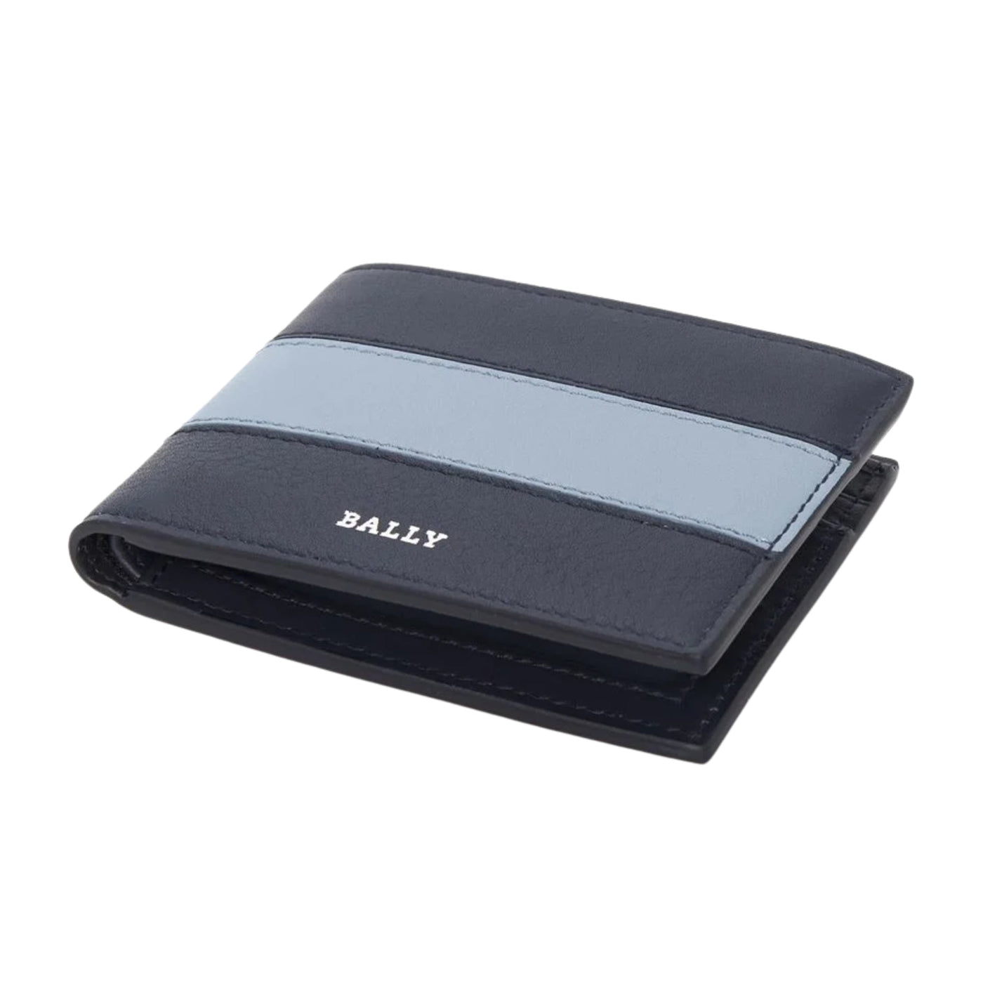 Bally Wallet Multi Colour Powder Blue/Blue