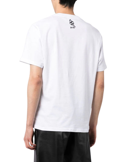 Gcds T-Shirt Reflective Print Logo White
