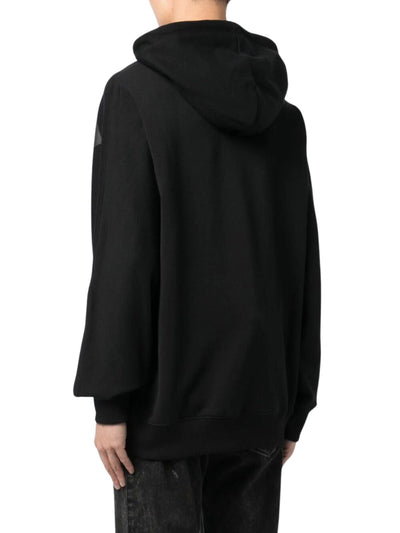 Msgm Hoodie Felpa Big Logo Black
