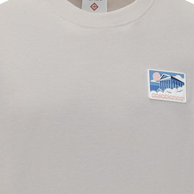 Casablanca T-Shirt Greek Temple Patch Grey