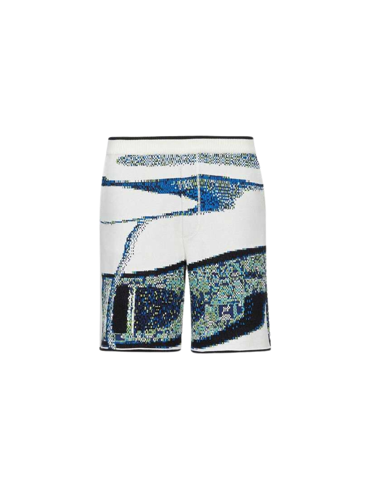 Mcm Shorts Ocean Knit Allover Print