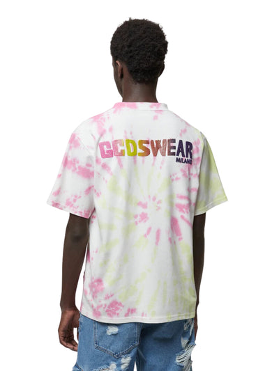 Gcds  T-Shirt Spiral Color Pinkgreen