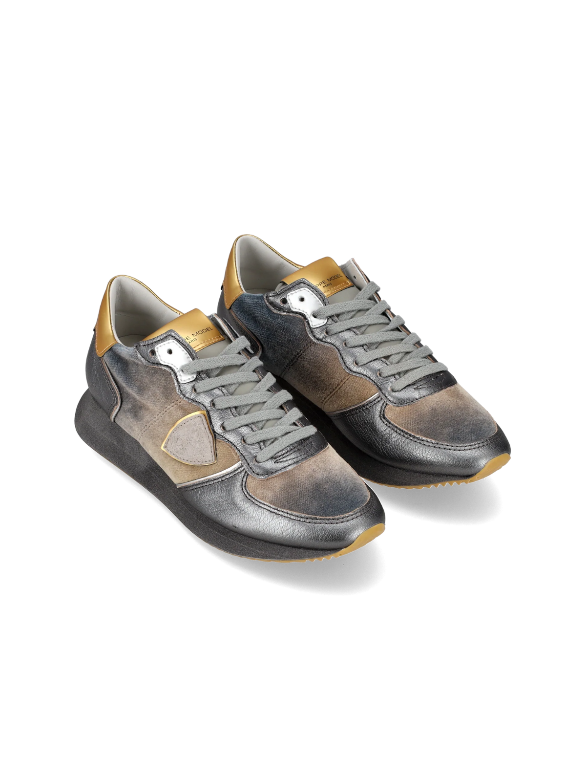 Philippe Model Ladies Sneaker Trpx Velour Eau