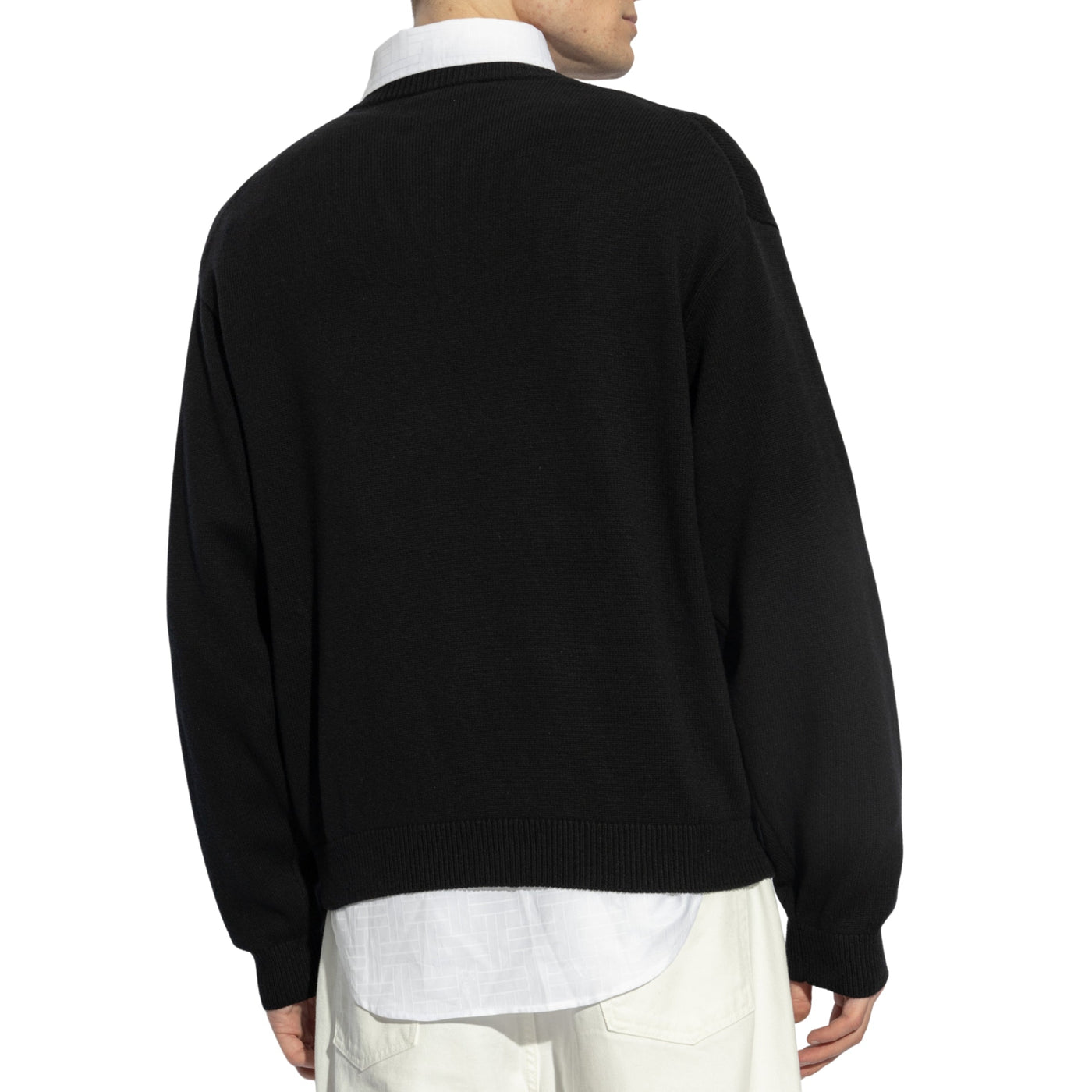 Kenzo Sweater Relaxed Tiger On Logo Black-White