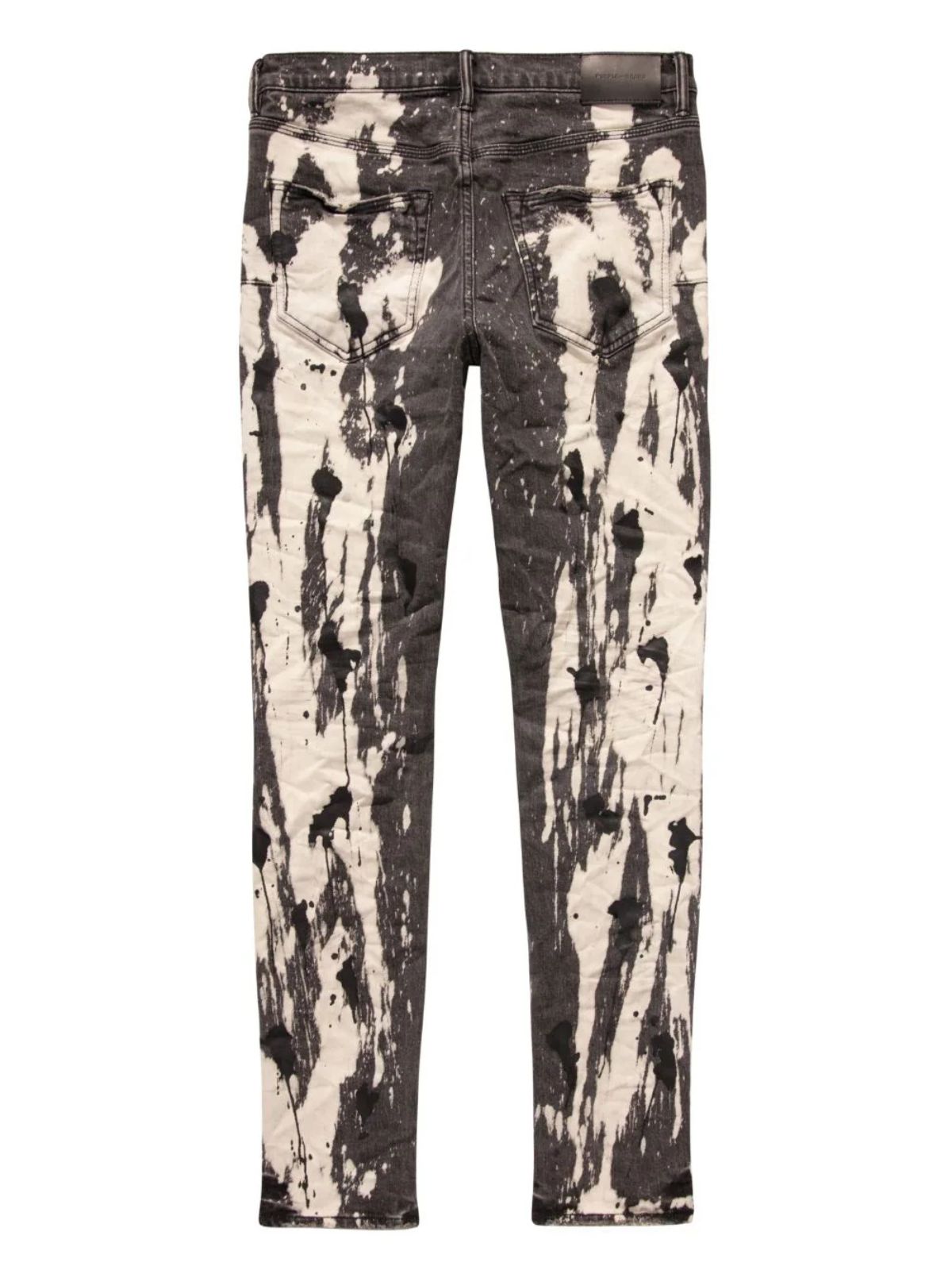 Purple Jeans Spill Bleach Paint Black