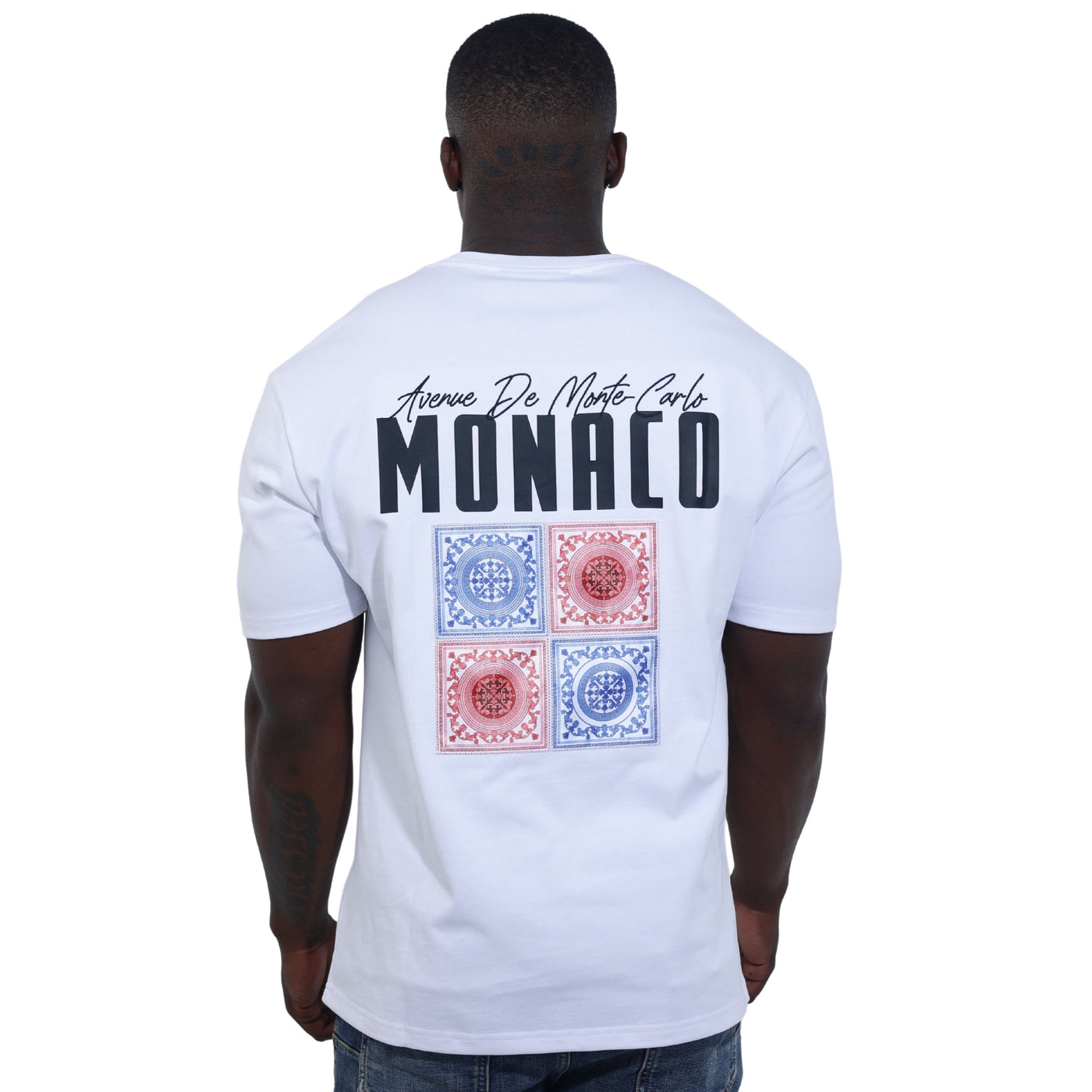 Capone T-Shirt Monaco Tiles White