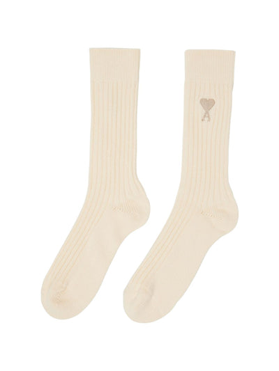 Ami Socks Logo Off-White
