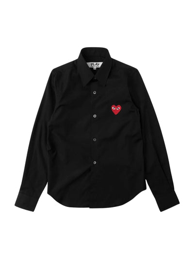 Comme Des Garcons Shirt Heart Black