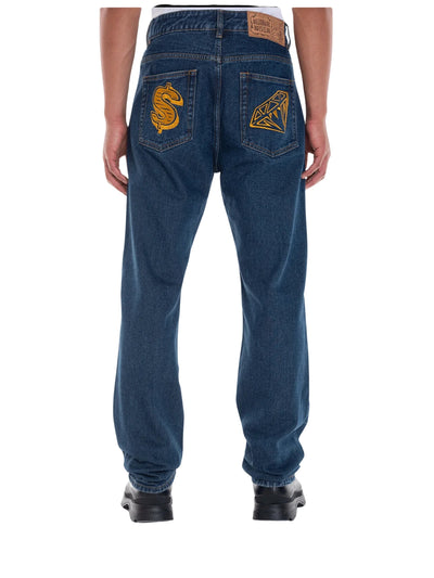 Billionaire Boys Club  Jean Embroidered Blue