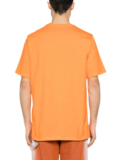 Msgm T-Shirt Bold Logo Orange