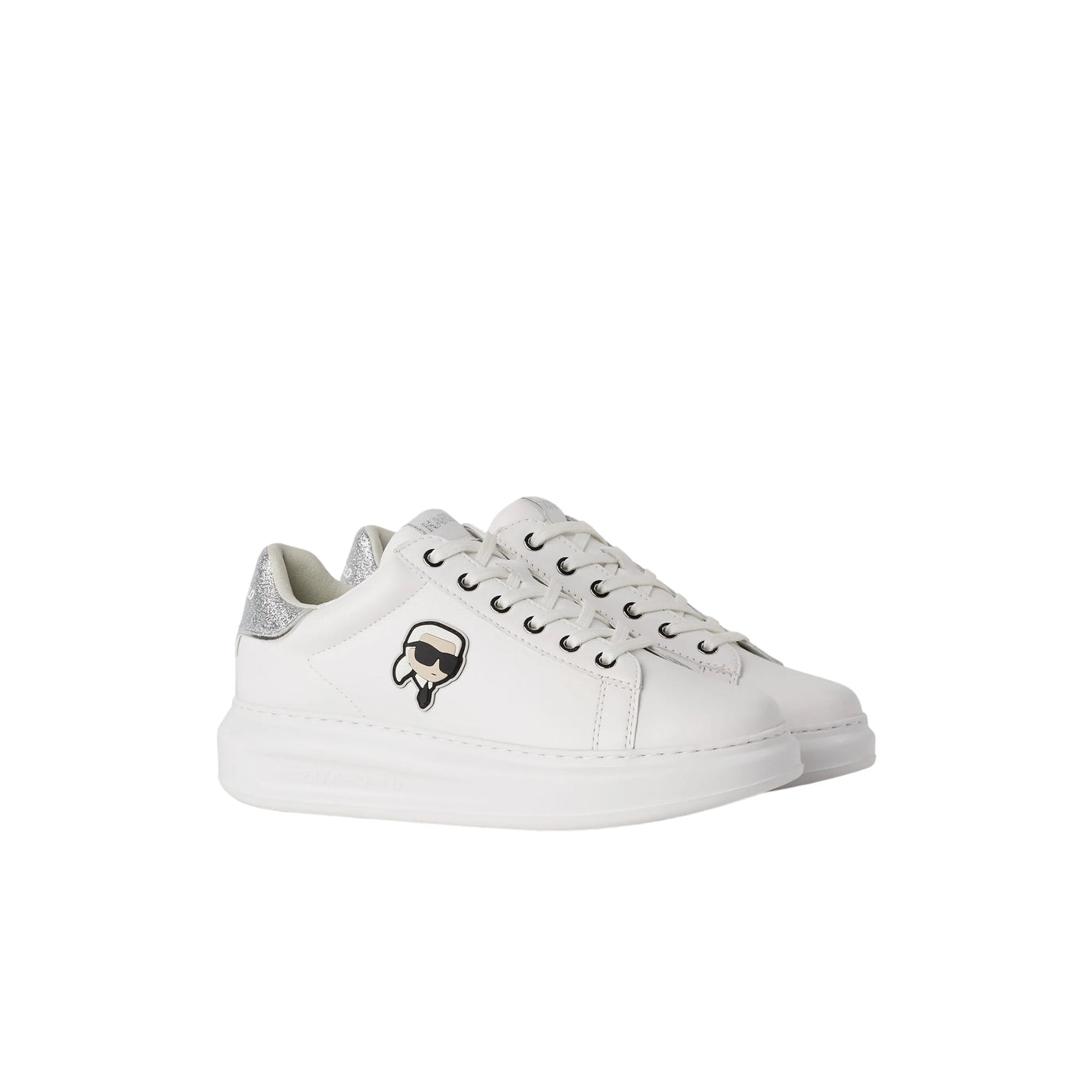 Karl Lagerfeld Sneaker Kapri White-Silver