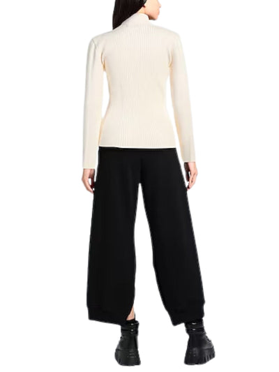 Barrow Sweater Turtleneck Logo Off-White