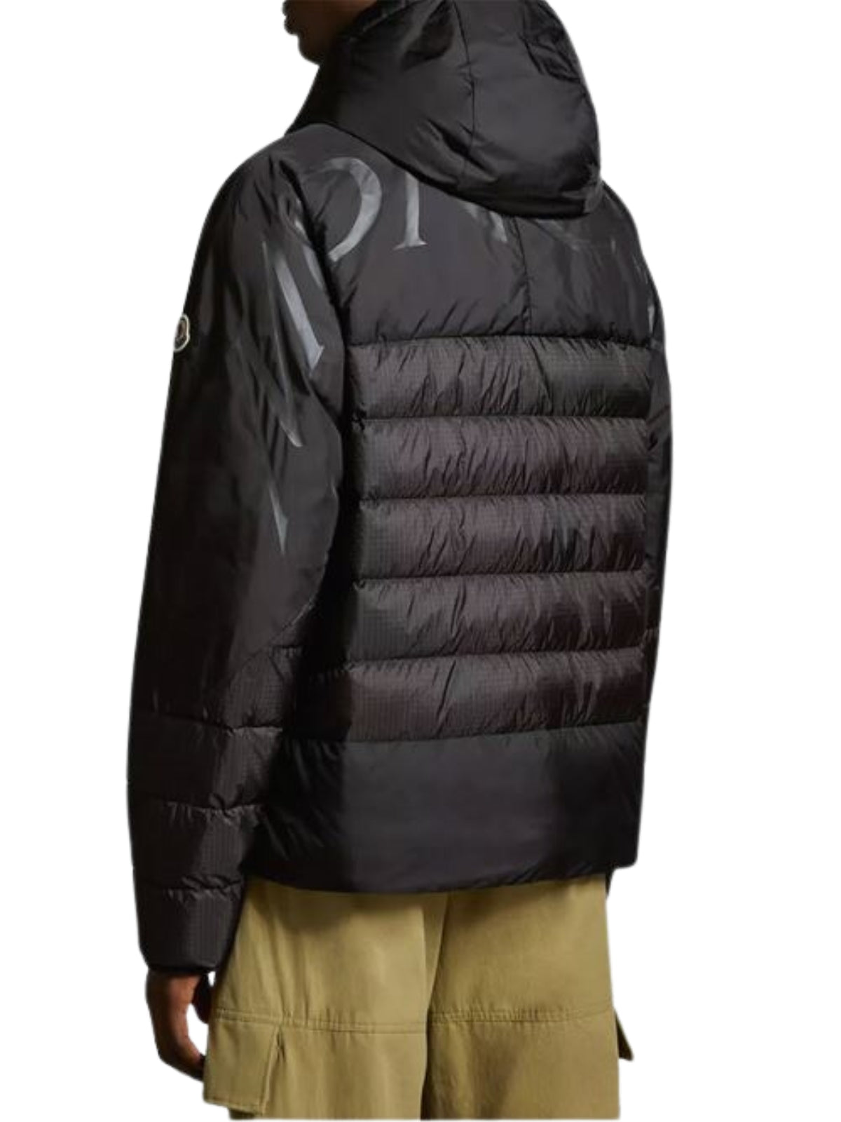 Moncler Jacket Gloas Hooded Logo Black