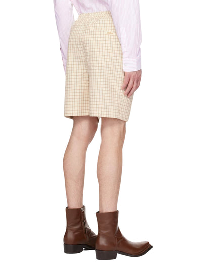 Drole De Monsieur Shorts Checkered Beige