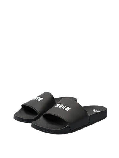 Msgm Slide Logo Full Black