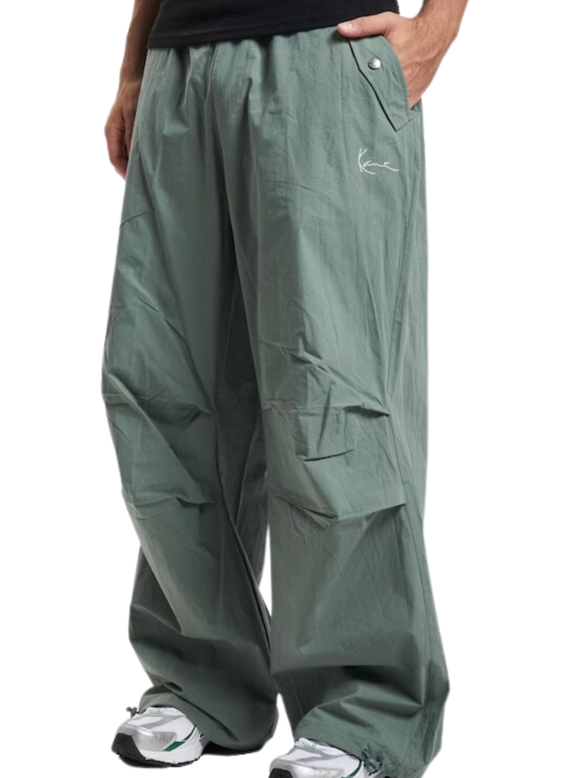 Karl Kani Pants Parachute Dusty Green