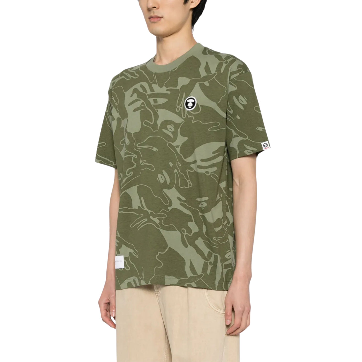 Aape T-Shirt Camouflage Khaki