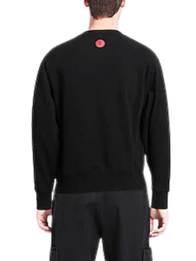 Icecream  Sweater Flock Print Blackpurple