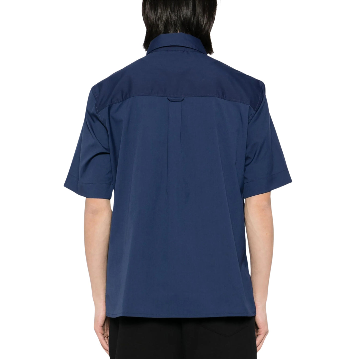 Casablanca Shirt Cuban Collar Navy