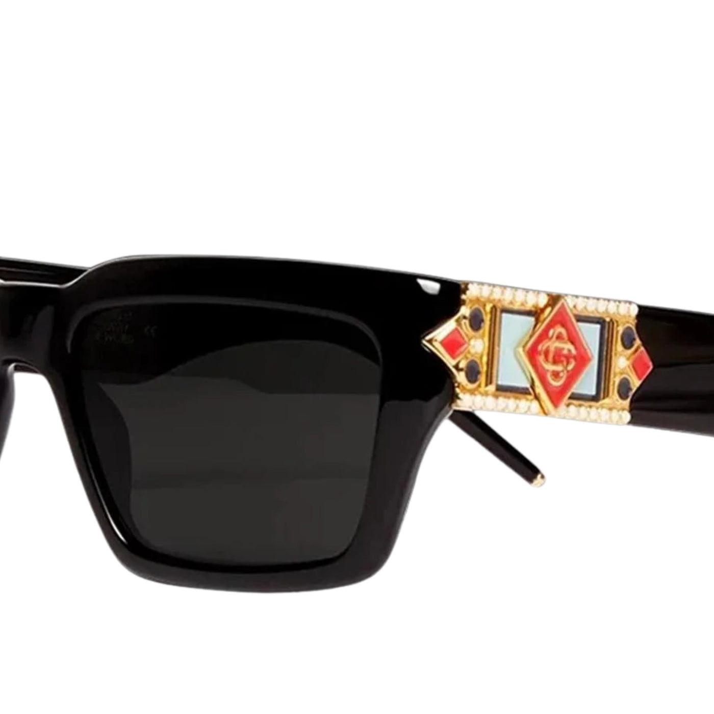 Casablanca Sunglasss Gold Embelm Black