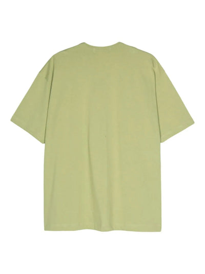 Comme Des Garcons T-Shirt Oversized Logo Khaki